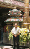 Willard Van De Bogart at Wat Phra Si Maha Uma Devi.