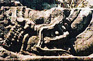 crocodile on lintel at Vat Phu