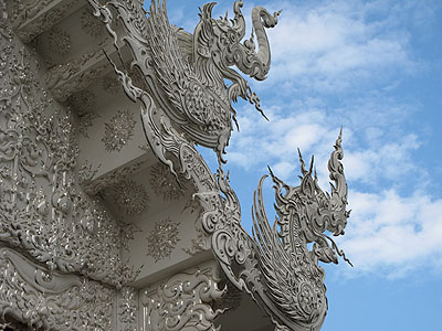 finials at wat rong khun